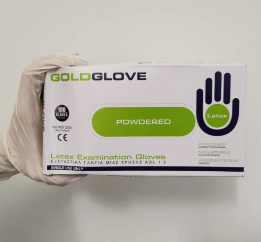 gold glove latex kesztyű